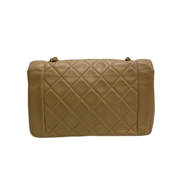Chanel Diana Beige Leather Shoulder Bag (Pre-Owned) - Picture 2 of 9